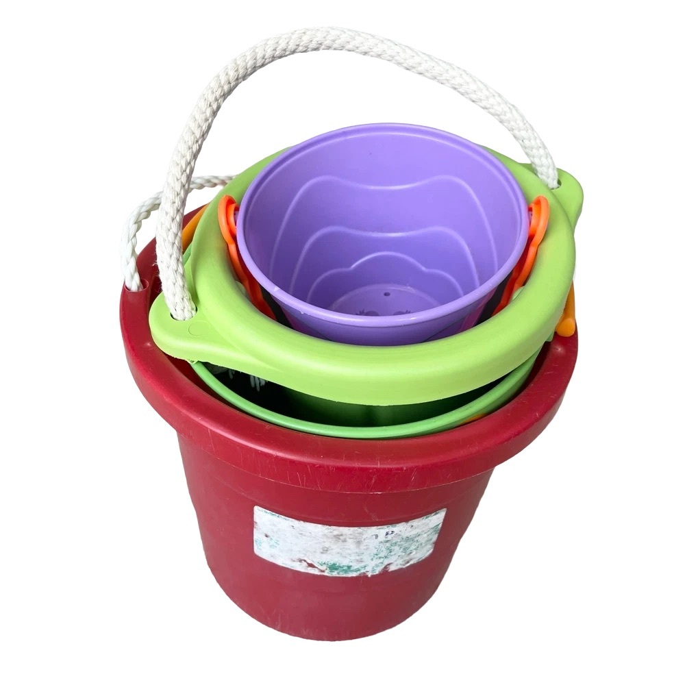 Beach Sand Buckets, Set of 4